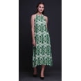 thumbnail image 3 of Bimba Robe Teinture sur Nœuds Décontractée Longue Dos Nu à Col Licou pour Femme Robe de Plage Imprimée - Xxx-Grand, 3 of 6