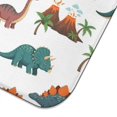 thumbnail image 5 of White Cartoon Dinosaurs Volcanoes Pattern Dish Drying Mat for Kitchen 1 Pack, Ultra Absorbent Microfiber Dishes Drainer Mats,16"x18", 5 of 6
