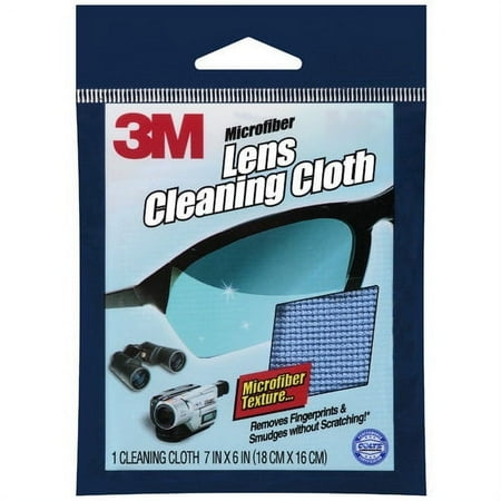 3M: Microfiber Lens Cleaning Cloth, 10 Count Yellow/Blue/Gray