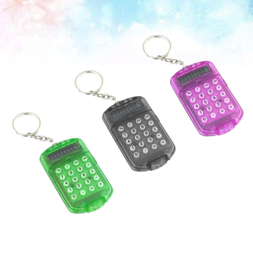 UPGRATOR 3Pcs Ring Calculator Portable Golden Convenient for Office School Use