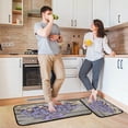 thumbnail image 6 of SKYSONIC Easter Lavender Greeting Kitchen Rugs Set of 2, Spring Summer Floor Runner Area Rug Washable Carpet Mat Perfect for Living Room Bedroom Entryway, 6 of 7