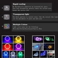 thumbnail image 3 of Anillo de luz LED COB para coche, Chips de alto brillo, blanco frío/azul hielo, Diseño Artesanal, luz de ambiente, 2 piezas, CC de 12V, 3 of 3