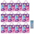 thumbnail image 3 of My Little Pony Birthday Party Supplies Favors Bundle includes 12 Plastic Favor Tote Bags and 1 Dinosaur Sticker Sheet, 3 of 3