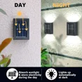 thumbnail image 2 of HESHENG Solar Wall Lights Up Down LED Lamps 2 Pack , Waterproof Outdoor Lights for House, Exterior Light Fixture Small, Lampara LED De Pared for Patio, Doors, Fence etc (Cool White), 2 of 7