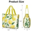 thumbnail image 3 of Tote Bag for Women - Lemon Shoulder Bag - Large Utility Work Duffle Bag with Zipper Handbag for Travel, Work, Sprots, 3 of 5