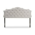 thumbnail image 2 of Baxton Studio Aurora Modern and Contemporary Greyish Beige Fabric Queen Size Headboard,Wholesale Interiors, 2 of 6