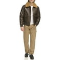 thumbnail image 1 of Chaqueta Tommy Hilfiger de piel sintética para hombre, estilo bomber, color marrón M, 1 of 4