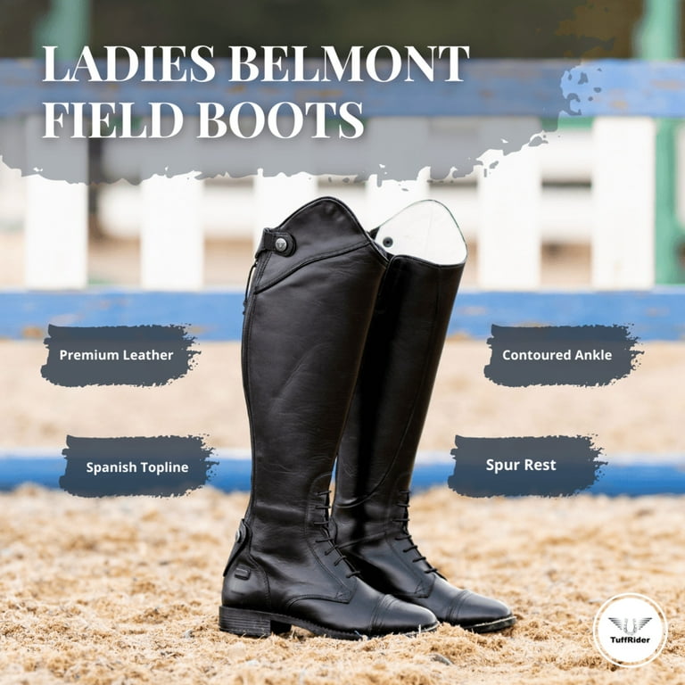 knee length dresses for ladies TuffRider Starter Ladies Synthetic Zip Field Boot, Wide / 9