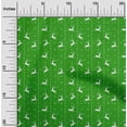 thumbnail image 1 of oneOone Tissu Polyester Spandex Vert Joyeux Noël Matériel de Robe Tissu Imprimé Tissu au Mètre 56 Pouces de Large, 1 of 4