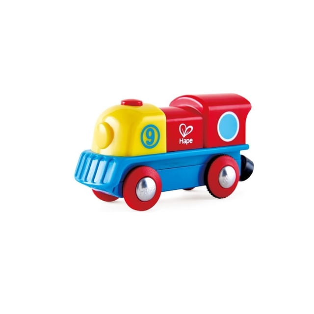 Locomotora Toy Train Hape Brave Little para niños a partir de 18 meses