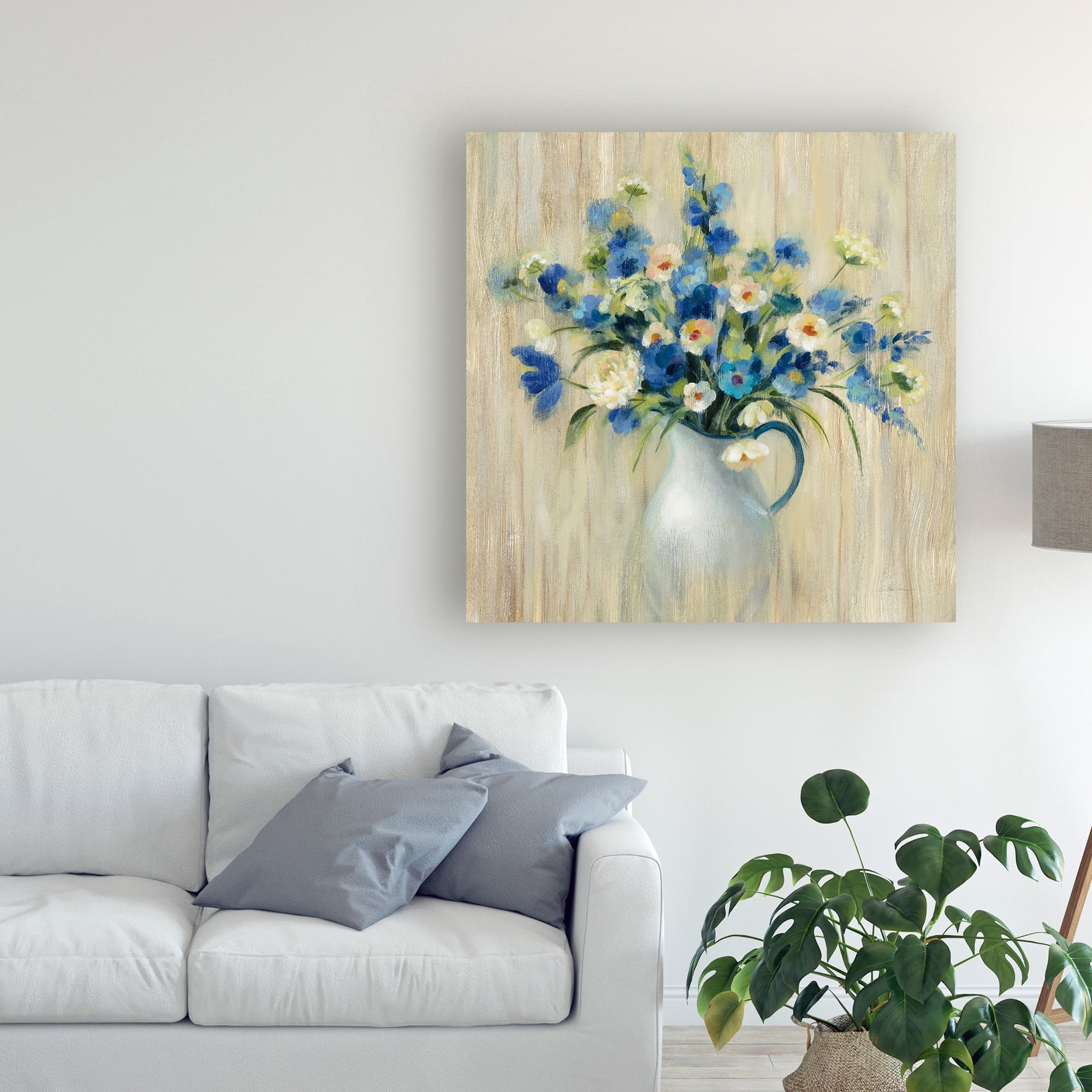 Trademark Fine Art 'Coastal Bouquet' Canvas Art by Silvia Vassileva