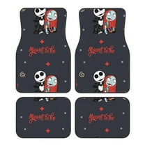 Gokiu The Nightmare Before Christmas Car Floor Mats Set of 4 Universal Fit Automotive All-Weather Mats with Non-Slip Rubber Backing for SUV, Sedan, Van Car Accessories