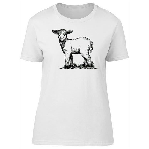 Cute Easter Lamb Tee Women's -Image by Shutterstock