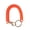 Orange, variant on Plastic Coil Spring Keychain with Stretchable Designs Portable Coil Key Accessories for Easy Carrying and Key Safety