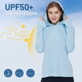 thumbnail image 3 of MIER Women's UPF 50+ Sun Protection Hoodie Shirt Long Sleeve Outdoor UV Shirt, 3 of 7