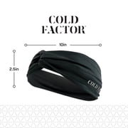 Cold Factor Twist Knot Cooling Headband, One Size, Black, Gray and White, 3 Pack