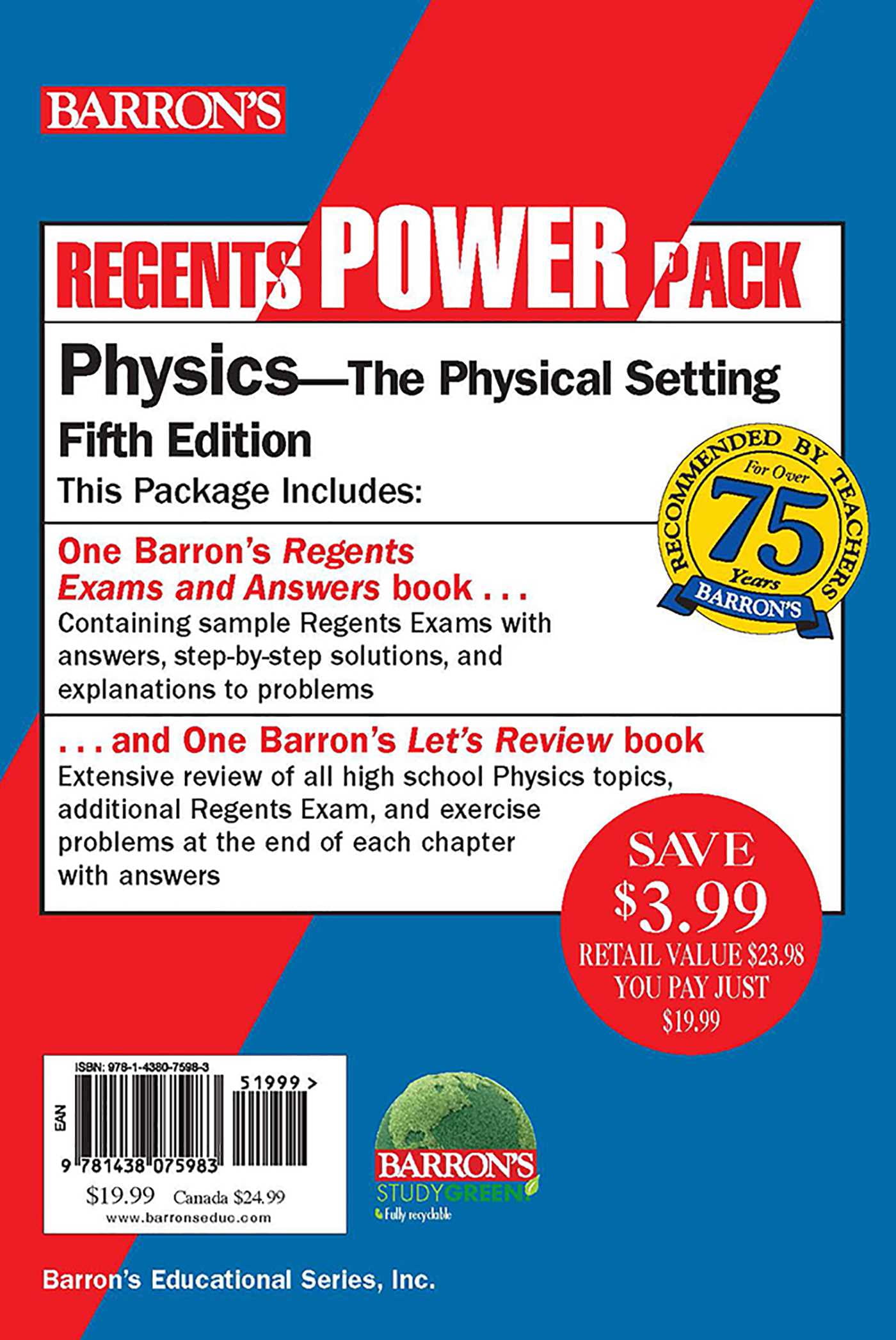 Regents Physics Power Pack Let's Review Physics + Regents Exams and