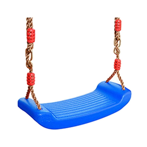 Swing Seat Set Rectangle 17x7inch Playset Rope Adjustable Flying