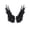 Black, variant on Black and White Feather-shaped Hair Clips for Costumes with Angel or Devil Wings, Perfect Lolita Accessories