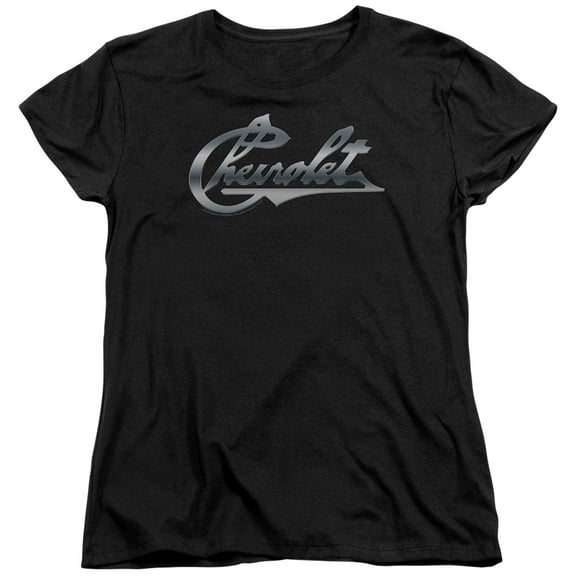 Chevrolet - Chrome Vintage Chevy Bowtie - Women's Short Sleeve Shirt - Medium