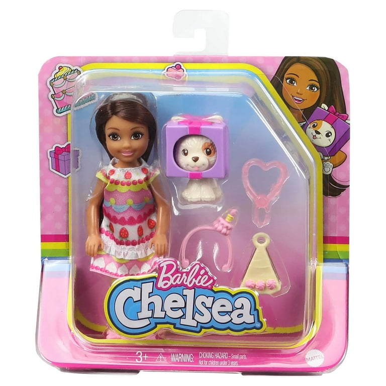 Barbie Club Chelsea Dress-Up Doll Set, Brunette in Cake Costume