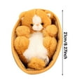 thumbnail image 2 of Nice Stuffed Realistic Cats In Basket Doll Toy Mini Woven Cat Decor For Room Hand For Baby Kids Girls Birthday, 2 of 3