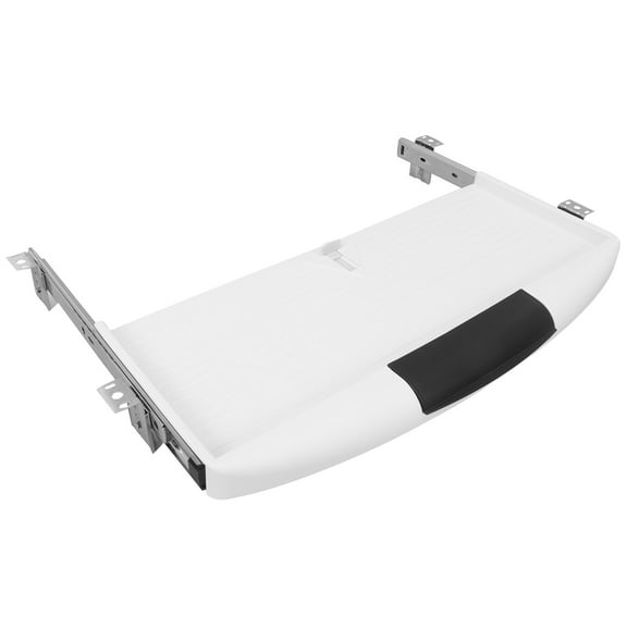 GETAJGHSD Clamp On Keyboard Tray White Minimalist 1 Tray 2 Tracks Back to School