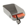 thumbnail image 4 of Caja de arena para gatos de interior con contenedor de pala, bandeja de arena fácil de limpiar, lados altos, parte superior abierta para gatitos y Gris, 4 of 8