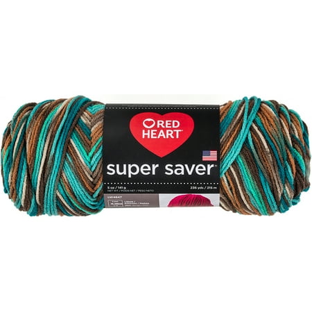 Red Heart Super Saver Reef Yarn, 236 Yd. (Best Knitting Patterns For Variegated Yarn)