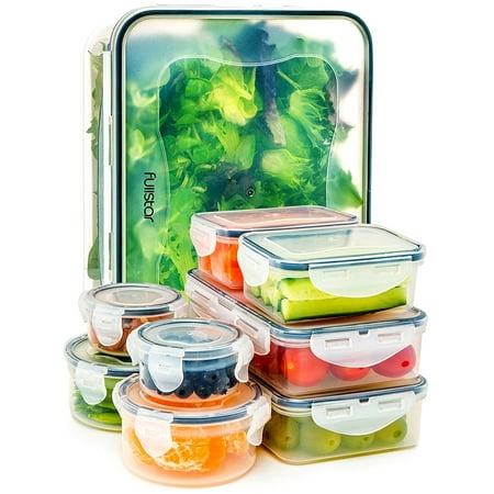 Food Storage Containers With Lids Airtight Leak Proof Easy Snap Food Storage Containers With Lids Airtight Leak Proof Easy Snap Lock And Bpa Free Clear Plastic Container Set For Kitchen Use By 18 Piece