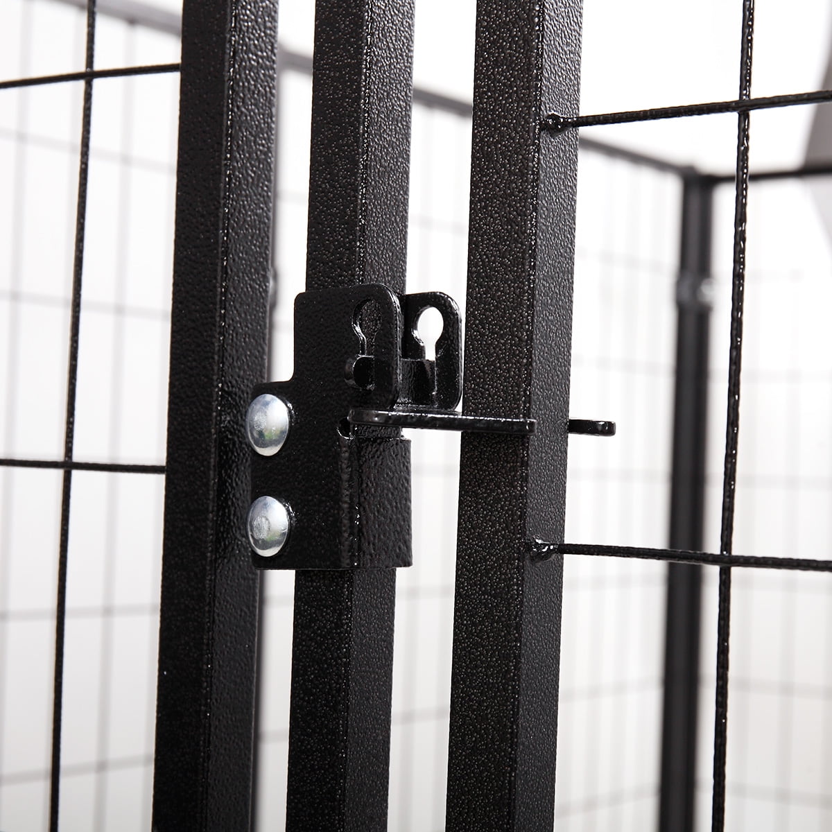 Kepooman 8 Panel Heavy Duty Dog Kennel Fence for Small Large Dog, 61.4" x 57.9" x 45.7", Black Kepooman 8 Panel Heavy Duty Dog Kennel Fence for Small Large Dog, 61.4" x 57.9" x 45.7", Black
