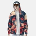 thumbnail image 2 of Gaeub Skull With Roses And Sunglasses Men's and Women's UPF 50+ Long-Sleeved Sun Protection Clothing, Fishing Shirt Long Sleeve Zip-Medium, 2 of 7