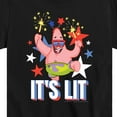 thumbnail image 3 of SpongeBob SquarePants - Lit Fireworks Patrick - Toddler & Youth Short Sleeve Graphic T-Shirt, 3 of 6