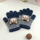 thumbnail image 1 of Guantes para niños, cálidos, de invierno, con forro polar, gruesos, de cinco dedos, multidedos, para niñas, de dedos completos, resistentes al frío, 1 of 6