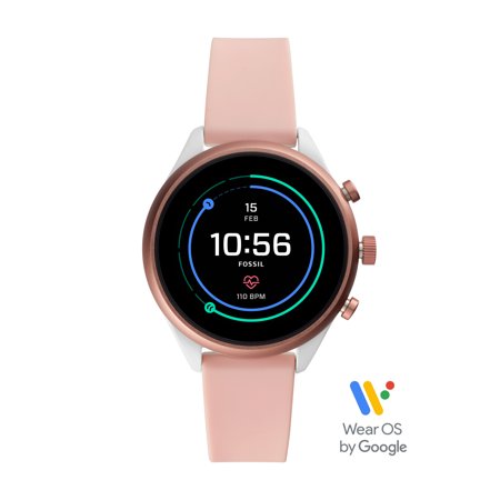 Fossil Sport Women's Smartwatch - Blush Silicone 41mm - Powered with Wear OS