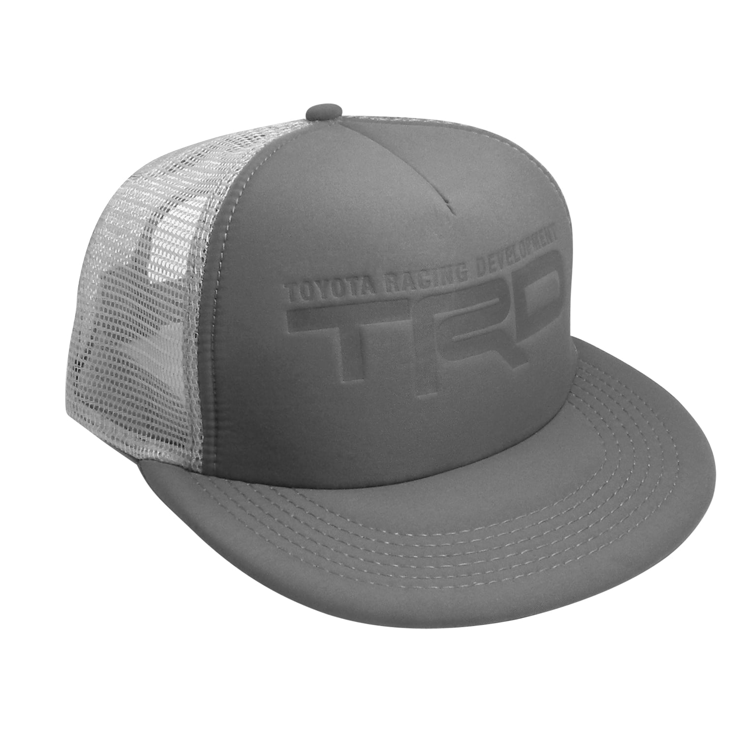 toyota trd gray flat bill mesh baseball 
