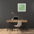 thumbnail image 3 of Green, Nancy 20x20 White Modern Wood Framed Museum Art Print Titled - Turquoise Marble V, 3 of 4