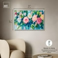 thumbnail image 5 of Blossoms of a Pink Dream Canvas Colorful Floral Art by Art Remedy, White Frame, 36" x 24", 5 of 7