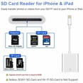 thumbnail image 2 of SD Card Reader for iPhone/iPad/Camera Trail Camera viewer Micro SD Card Adapter Support iOS System Portable Memory Card Reader is a Witness to Your Good Times, 2 of 8