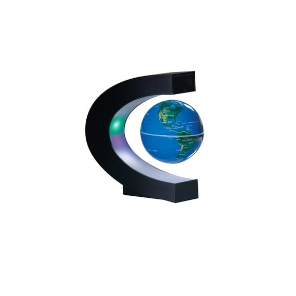 Levitating Desk Globe - Magnetic LED Lighted Floating Earth Figurine
