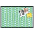 thumbnail image 2 of PinPix 30x20 Custom Cork Bulletin Board Floral Green Leaf Poster Board Has a Fabric Style Canvas Finish, Framed in Floral Green Leaf, by ArtToFrames (PinPix-554), 2 of 6