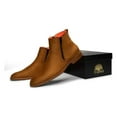 thumbnail image 4 of Men's TAYNO Chelsea Chukka Soft Micro Suede Zip up Boot Coupe S Camel, 4 of 11