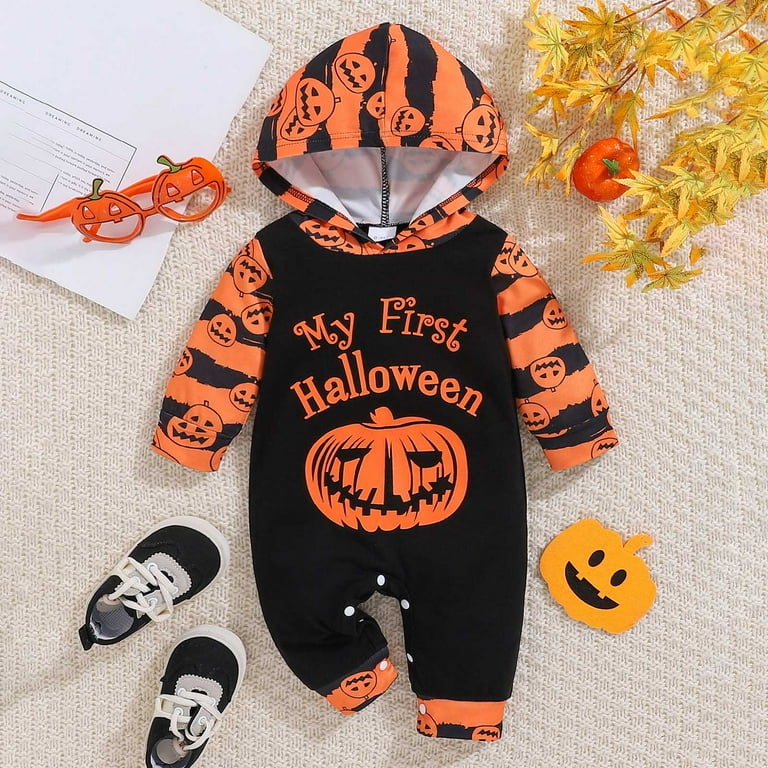 mgoYE Pumpkin Patch Outfit Boy My First Halloween Baby Boy Outfit