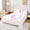 White Pink C, variant on Feelyou Pink Bowknot Monogrammed K King Sheets, Kawaii Love Heart Print Bedding, 4pcs, 1 Flat Sheet, 1 Fitted Sheet and 2 Pillowcases