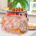thumbnail image 3 of Yuyamidu Retro Floral Bow 4 Slice Toaster Cover Stain Resistant Bread Maker Protector Anti Fingerprint Wide Slot Kitchen Small Appliance Dust Cover with Handle for Counter Home, 3 of 7