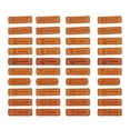 thumbnail image 1 of 40 Pcs Perforated Holes PU Leather Handmade Letter Label Fabric Buttons Accessories for DIY Craft Scrapbook Decoration (Mixed Style), 1 of 8