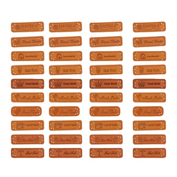 Greenadscape 20Ud Botones PU Para Coser Con Agujeros Y Etiquetas Colgantes DIY En Colores Surtidos Para Decorar