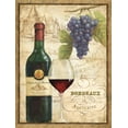 thumbnail image 3 of Gango Home Decor Vintage-Style Wine & Vineyard Kitchen Wall Art ; Two Beige 11x14in Unframed Paper Prints, 3 of 6