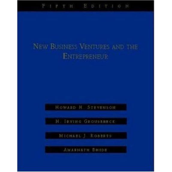 Pre-Owned New Business Ventures And The Entrepreneur (Hardcover) 0256204772 9780256204773