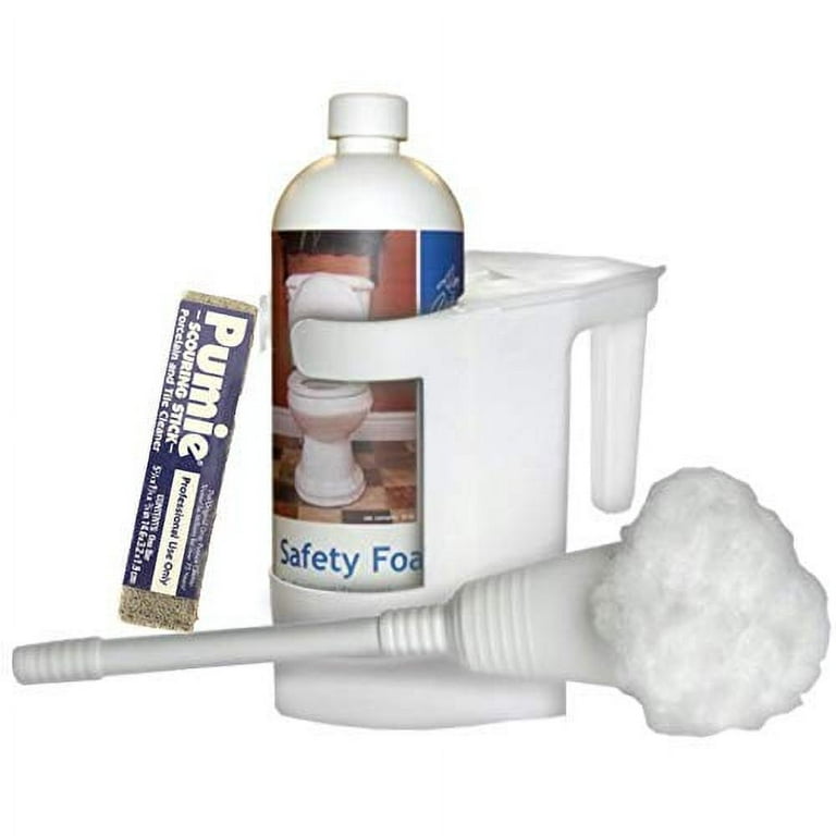 Don Aslett's Complete Toilet Cleaning Set  Includes 32 oz Toilet Cleaner,  Convenient Cleaning Caddy, Johnny Mop Toilet Brush, and Pumice Stone for  Tough Stains 